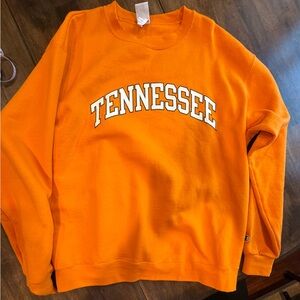 Champion Men's Crewneck Sweater in Bright Orange